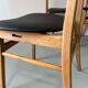 Danish design chairs in teak & skai 1960