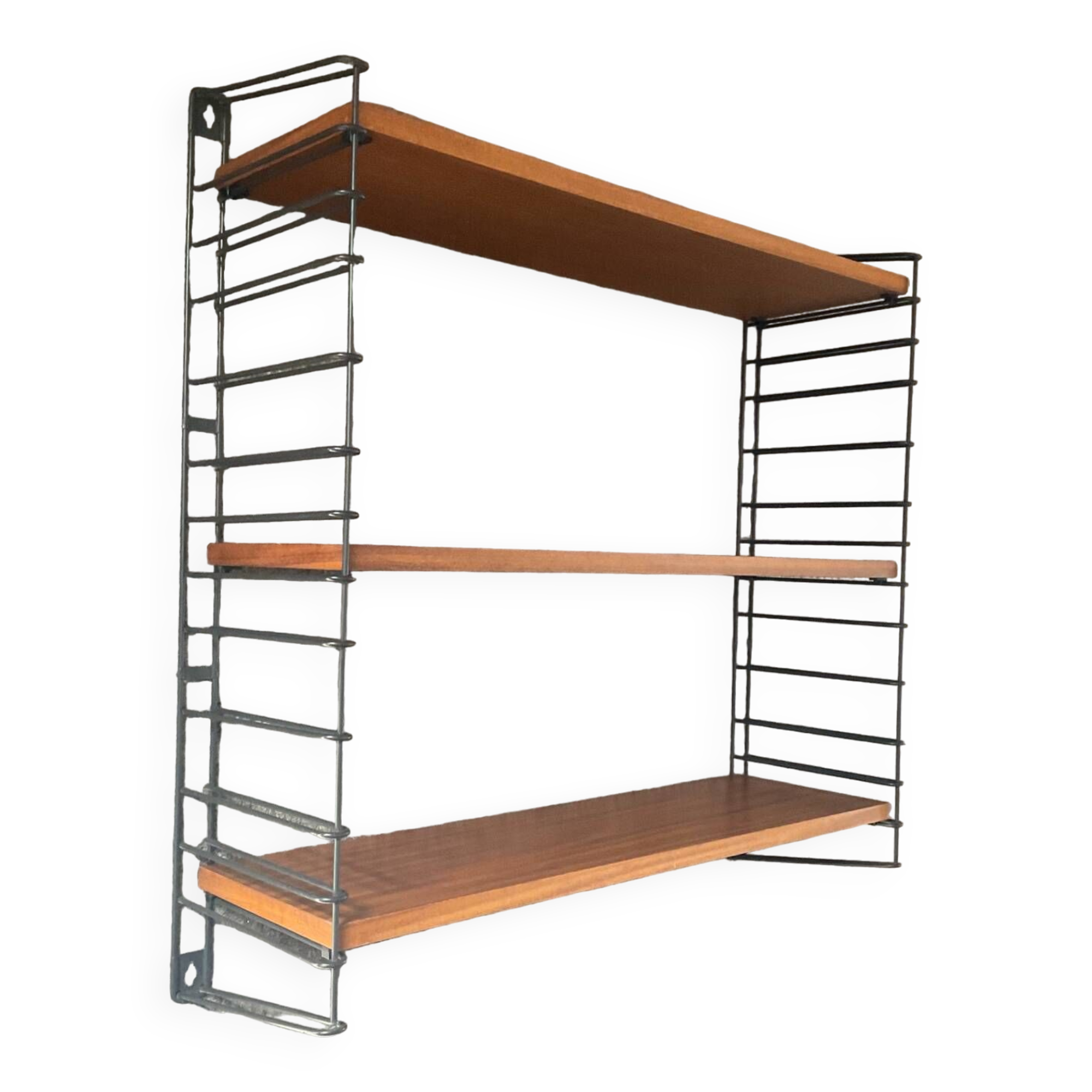 Tomado shelf from the 60s in teak and metal
