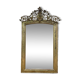 Miroir époque Napoléon III à fronton à la feuille d'or
