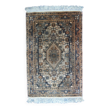 Tapis Vintage Indo-Tabriz en Laine, Années 1970, Élégance Artisanale