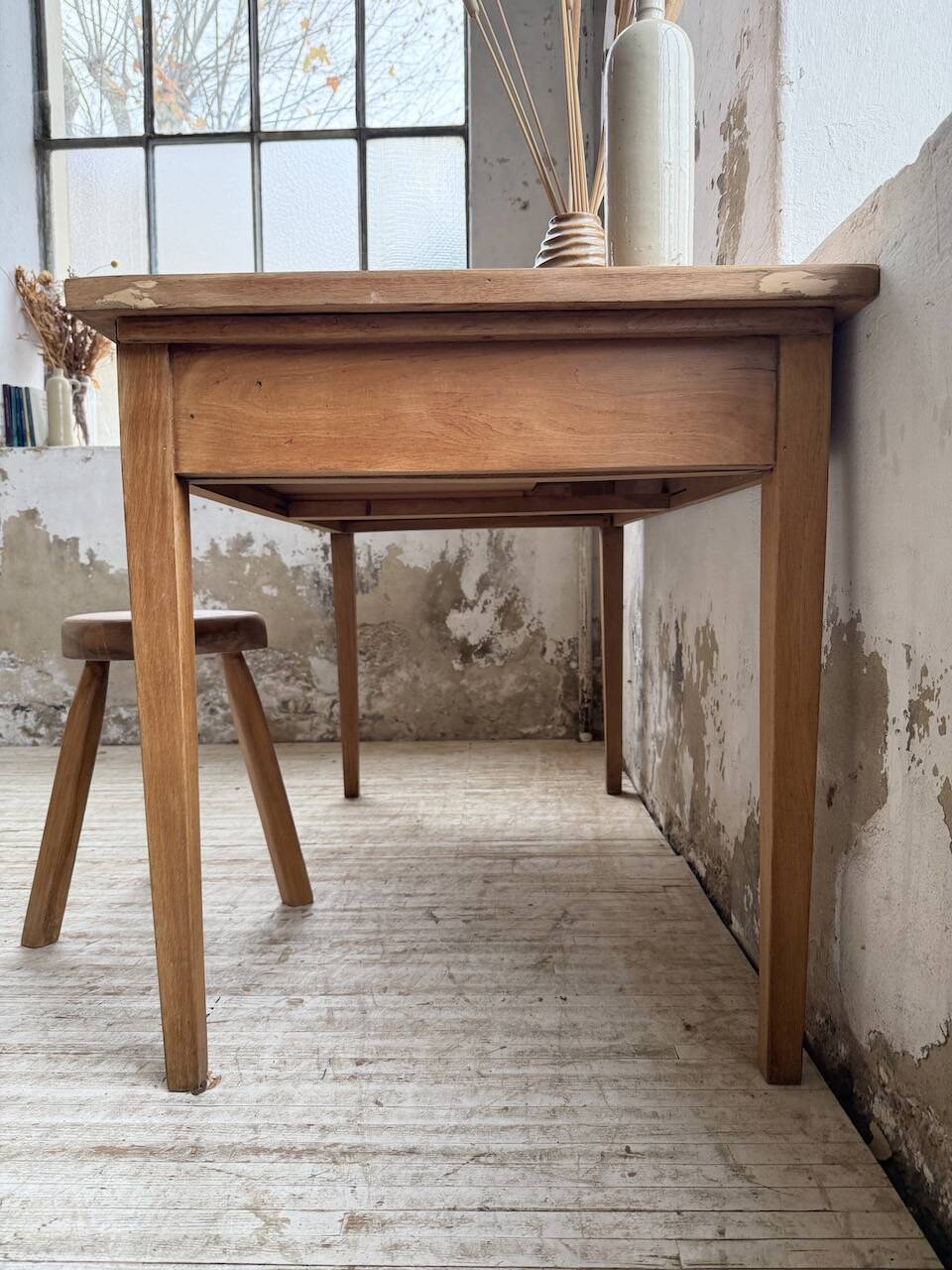 Oak veneer desk 1950