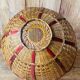 Vintage rattan flower pendant light.