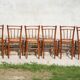 Series of 6 bistro chairs from the 1930