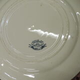 Set of four plates, Gien, fin XIxème