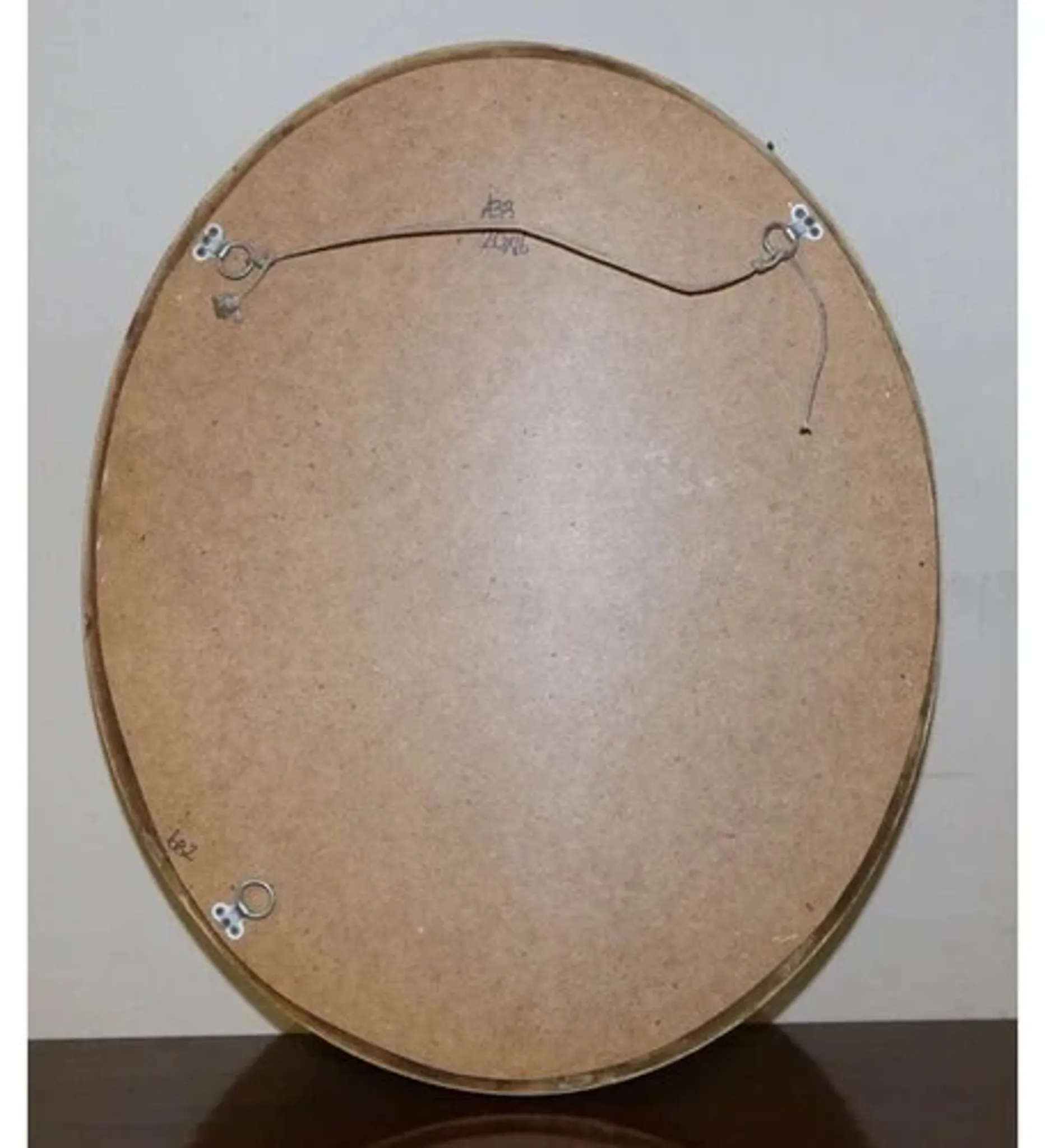 Vintage Oval Gold Mirror