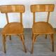 Pair of vintage Luterma bistro chairs