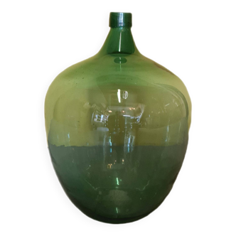 Bouteille de Levure Grand Modèle en Verre Vert, 1950s