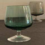6 verres à pied en cristallin pour digestif ou cognac