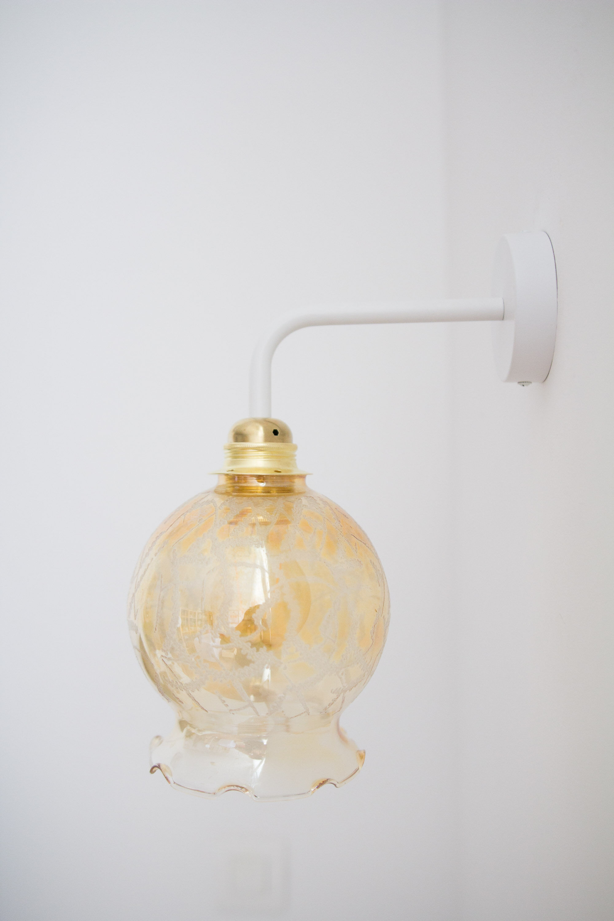 Pair of Yugochic wall vintage lamps