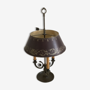 Louis XVI-style 3-light solid bronze water lamp