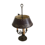 Lampe bouillotte 3 lumières en bronze massif de style Louis XVI