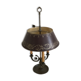 Louis XVI-style 3-light solid bronze water lamp