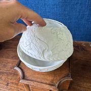 Bernardaud signed Limoges porcelain candle holder