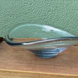 Coupe en cristal, forme libre, signée