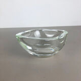 Murano clear glass shell bowl, by Gino Cenedese Italy, 1960