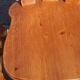 Set 8 vintage Pine dutch dining chairs solid wood 1970s