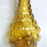 Carafe Empoli Italy Genie bottle in amber glass