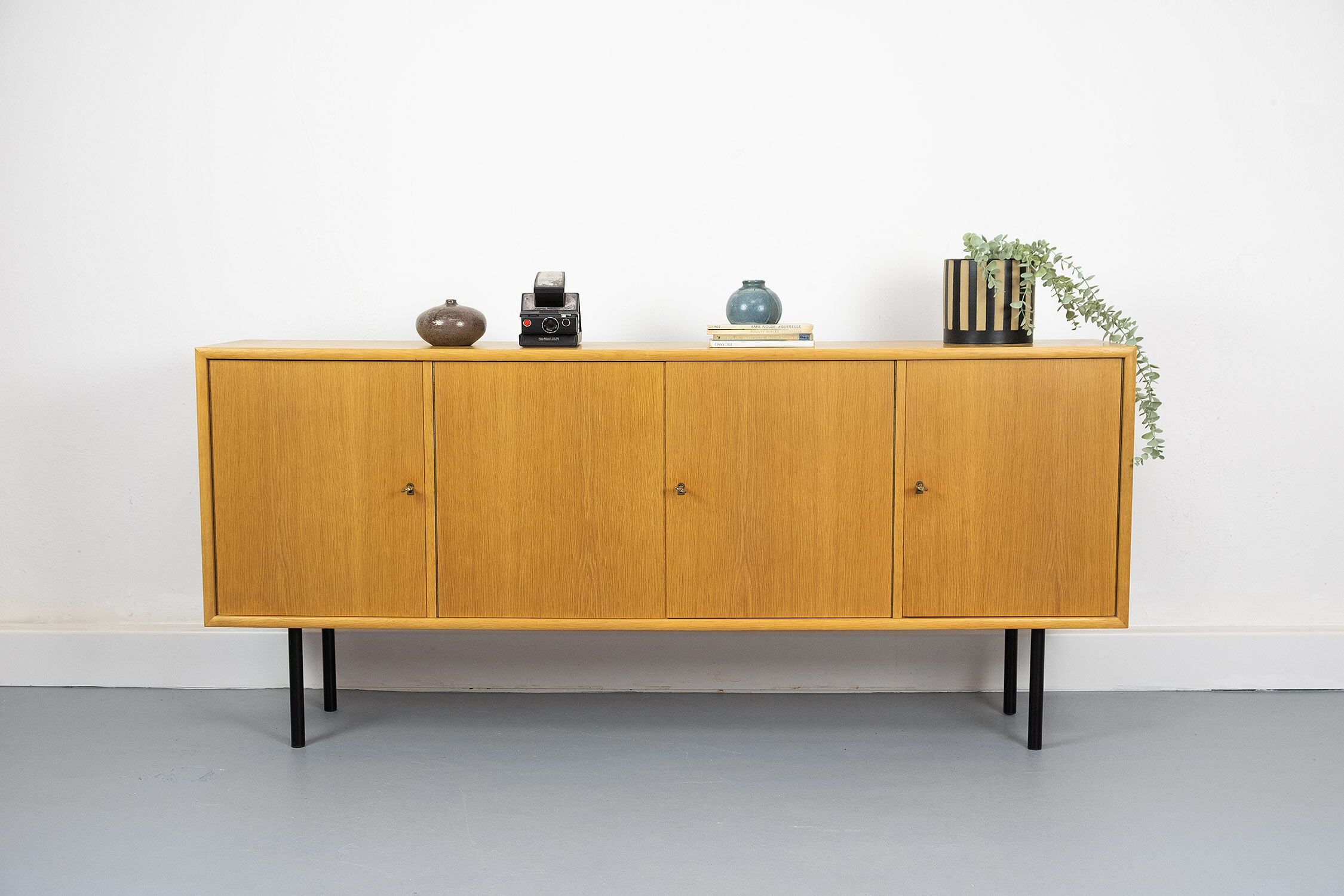 Mid-century light oak sideboard from wk furniture, 1970s