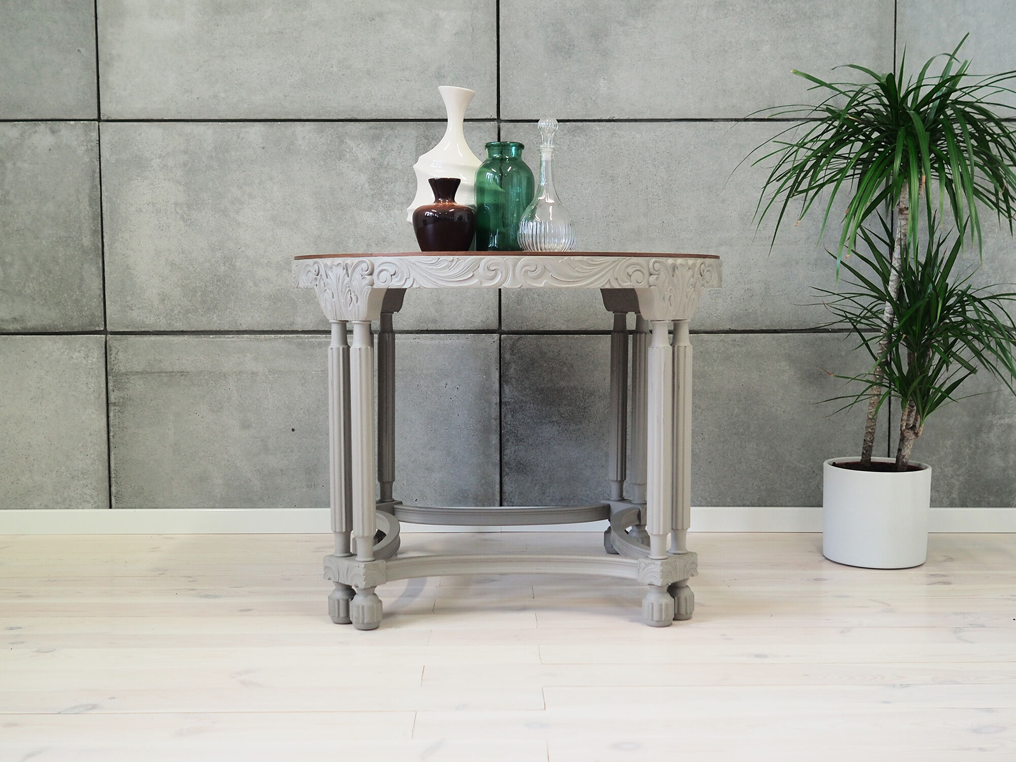 Table basse en chêne, design danois, années 40