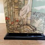 Luxurious Desk Lamp with ASIAN DECOR in lacquered wood