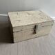 Old patinated wooden chest