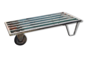 Table de salon / chariot industriel