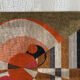 Tapisserie murale vintage .