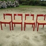Quatre chaises Carimate par Vico Magistretti édition Cassina