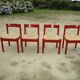 Four Carimate chairs by Vico Magistretti Cassina edition