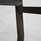 Fauteuil coffre en bois, XIX ème