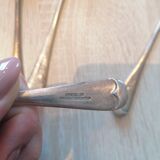 Set of 6 tablespoons in silver metal