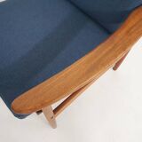 Set of two Scandinavian modern lounge chairs, Denmark, 1960's