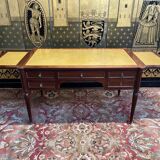 Louis XVI style mahogany flat desk