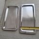 Set of minimalist stainless steel trays - Vintage 70s
