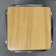 Set of 4 nesting coffee tables from the 70s, metal and solid oak.
