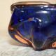 Decorative glass floral bowl
