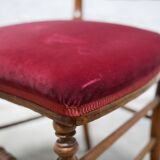 Old Napoleon III wooden chair