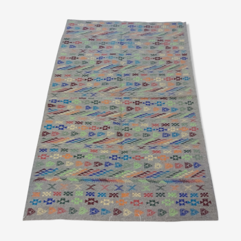 Multicolored ethnic carpet 130x207cm