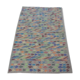 Multicolored ethnic carpet 130x207cm