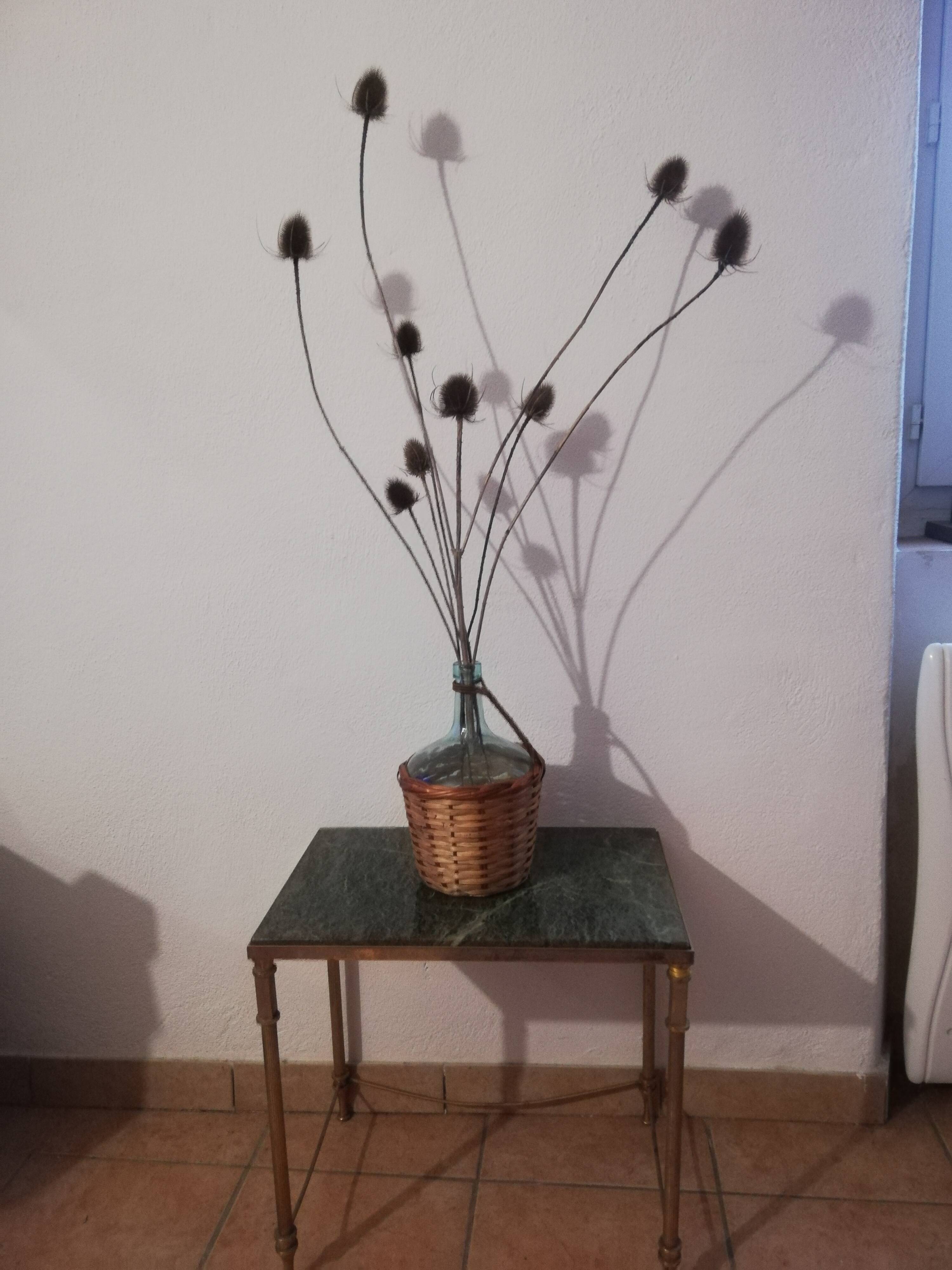 Dame Jeanne 2l old woven wicker rattan