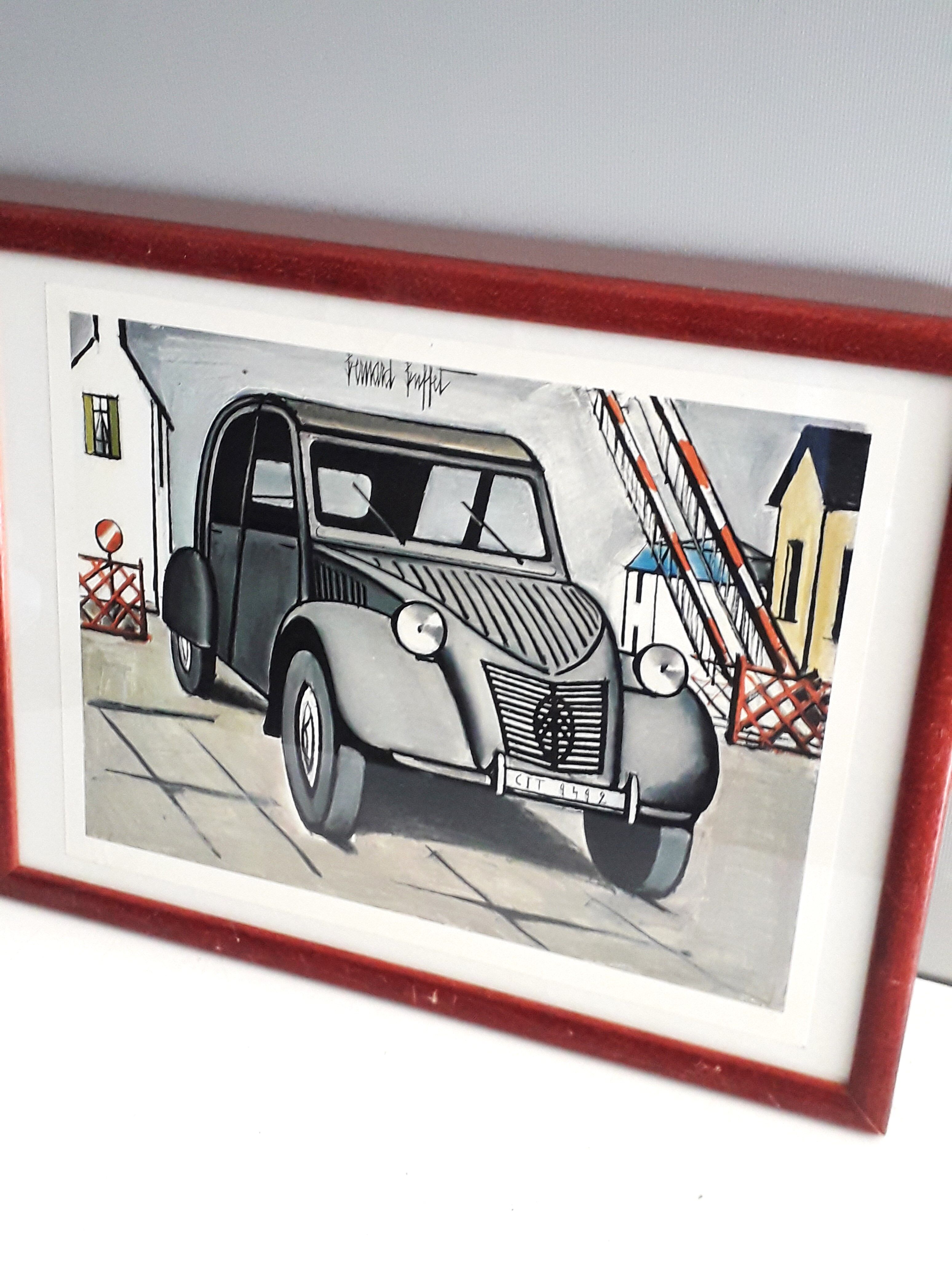 Bernard Buffet Citroën drawing 1985