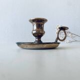 Brass thumbscrew candle holder