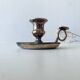 Brass thumbscrew candle holder