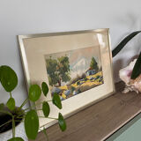 Watercolor The mountain 1972