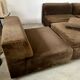 Old vintage modular sofa 6 elements of the 70s velvet / design