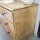 Vintage solid pine English trade counter furniture