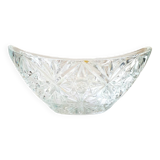 Large Bohemian crystal bowl, 1960s