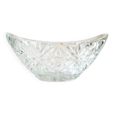 Large Bohemian crystal bowl, 1960s