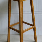 High wooden stool