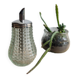 Grace vintage glass sugar bowl